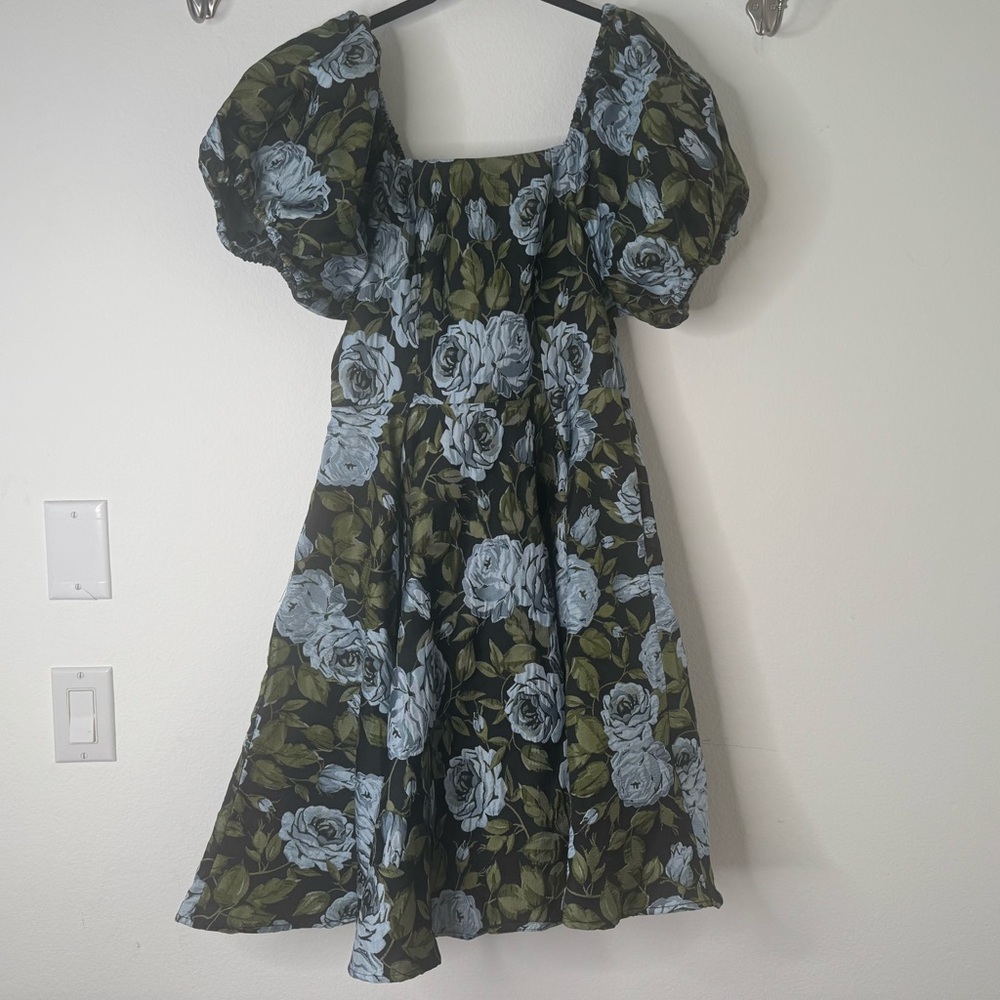 NWT Ivy City Co Floral Puff Sleeve Women Dress - Picture 2 of 11